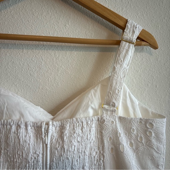 NWT Lily Pulitzer Rocko Eyelet Romper Ruffled Skirt 100% Cotton White Size 10 - Picture 9 of 14